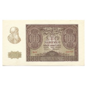 100 złotych 1940 - B - Oryginalny