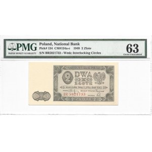 2 złote 1948 - BR - PMG 63