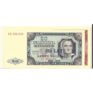 20 oraz 100 złotych 1948 - 150 lat Banku Polskiego 1828 - 1978