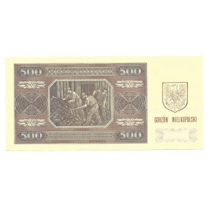 500 złotych 1948 - CC - z nadrukiem okolicznościowym