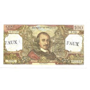 FRANCJA - 100 franków 1972 - FAUX