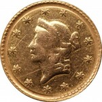 USA: 1 dolar 1853 - Falsyfikat - złoto 