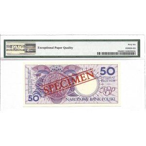 50 złotych 1990 - A - WZÓR / SPECIMEN - PMG 66 EPQ