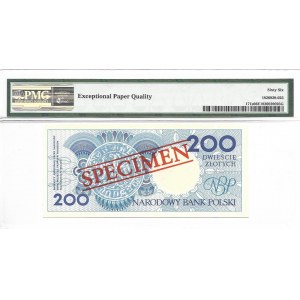 200 złotych 1990 - A - WZÓR / SPECIMEN - PMG 66 EPQ