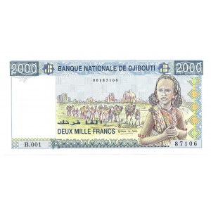 Djibouti - 2000 francs ( 1997 ) B.001