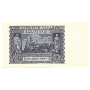 20 złotych 1940 - pierwsza seria A