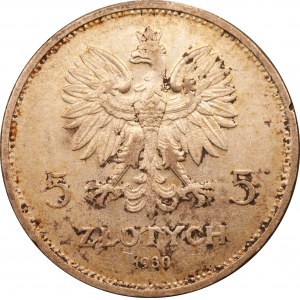 5 złotych 1930 - NIKE - PCGS AU53 