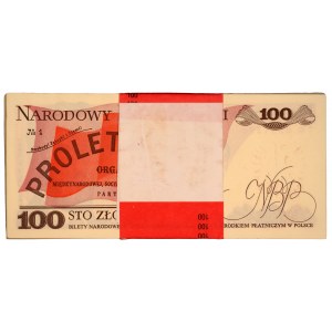 Paczka bankowa - 100 złotych 1988 - TG - 100 sztuk
