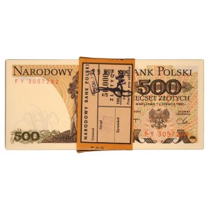 Paczka bankowa - 500 złotych 1982 - FY - 100 sztuk