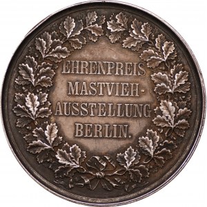 NIEMCY - medal za hodowlę bydła Berlin - sygnowany G. LOOS