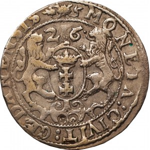 Zygmunt III Waza - Gdańsk - ort 1626 , data przebita z 1625