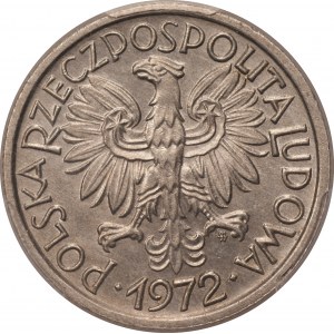 DESTRUKT - 2 złote 1972 - skrętka 90 stopni - PCGS MS64