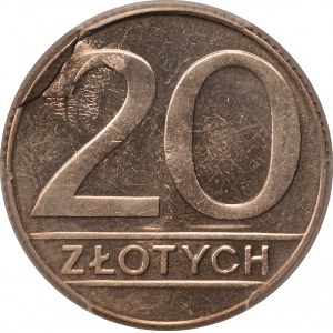 DESTRUKT - 20 złotych 1990 - PCGS MS65