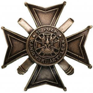 Odznaka 10 Kaniowski Pułk Artylerii Lekkiej Łódź - numerowana