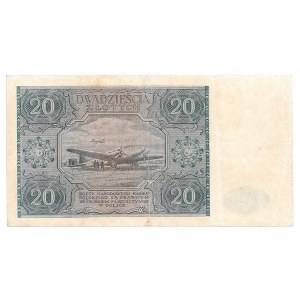 20 złotych 1946 - NIEBIESKI