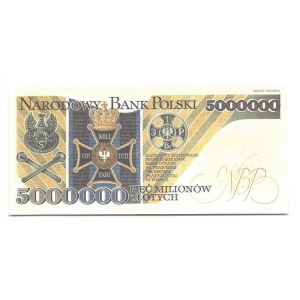 Destrukt - Józef Piłsudski - 5 000 000 złotych 1995 - replika