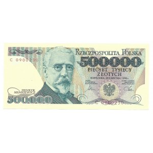 500.000 złotych 1990 - C 0900230 - UNC