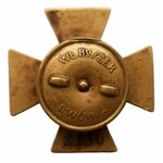 Odznaka Krzyż Obrony Lwowa z orderem Virtuti Militari i mieczami - numerowana