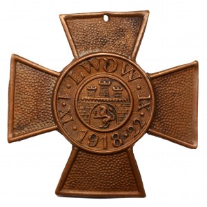 Odznaka Krzyż Obrony Lwowa - numerowana 845