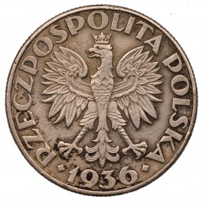 5 złotych 1936 - Żaglowiec