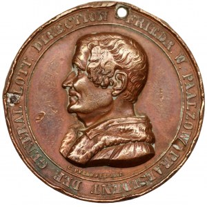 Medal - Niemcy - 50 rocznica powołania berlińskiego dyrektora loterii Friedricha W. Paalzowa. 1845