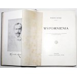 Kossak W., WSPOMNIENIA, 1913 [binding, numerous illustrations].