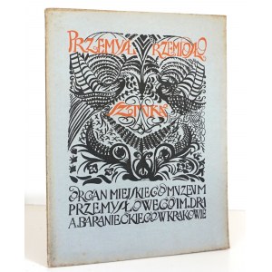 ART INDUSTRY, 1923 [b.nice copy] Monumental painting techniques, Zodiac cards from the second half of the 17th century, Danzig Zdunas, Metal crafts, Goldsmithing, Wood staining, Polish graphic vocabulary Danzig