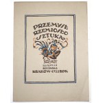 PRZEMYSŁ RZEMIOSŁO SZTUKA, 1923 [veľmi pekný exemplár] Sliezske keramické práce, Tajomstvá maliarskeho remesla, Hracie karty pre geografiu Poľska, Makaty marszałka Francji, Ze średniowiecznych malowań ściennych, O skrzyni z Nowego Sącz Nowy Sącz Śląsk