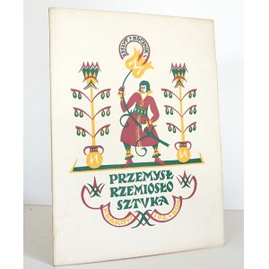 INDUSTRIE FERTIGUNGSKUNST, 1924 [schönes Exemplar] Hüttenverkleidung aus Holz, Volksstickereien in der Kaschubei, Volkstöpferei in der keramischen Industrie, Kosovarische Schafzucht und Taschenherstellung, Volkstöpfer aus Ton, Geschichte der Töpferei in P