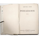 De la Roche M., POSIADANIE, [ca 1930] [cover Druk. Progress W-wa].