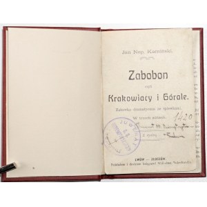 Kaminski J., ZABOBON CZYLI KRAKOWIACY AND GORALE,
