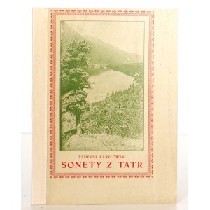Karyłowski T., SONETY Z TATRY, 1920