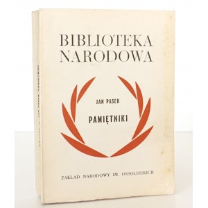 Pasek J., PAMIĘTNIKI [okładka Alina i Leszek Kaćmiowie] stan bdb