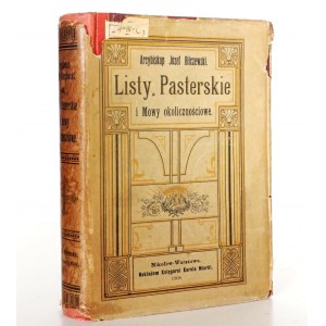 Bilczewski J., PASTERS' LETTERS, 1908 [plátno, obal].