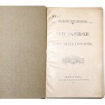 Bilczewski J., PASTERS' LETTERS, 1908 [plátno, obal].