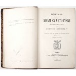 Czartoryski A.J., MEMOIRES DU PRINCE ADAM CZARTORYSKI, t-12, 1887
