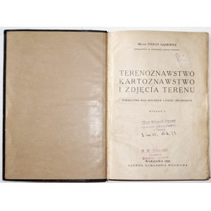 Gąsiewicz S., TERENOZNAWSTWO KARTOZNAWSTWO i ZDJĘCIA TERENU, 1931