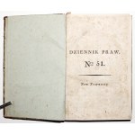 [Rząd tymczasowy, Prawa Sejmowe, Wojskowe], DZIENNIK PRAW, t. 13, 1831-1832