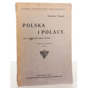 Thugutt S., POLSKA I POLACY, 1915 [mapa kolorowa rozkładana]