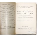 Nowak J., MAPA GEOLOGICZNA KARPAT ŚLĄSKICH, 1937 [2x barwna mapa dużego formatu]