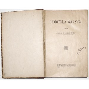 Brzeziński J., HODOWLA WARZYW, 1918