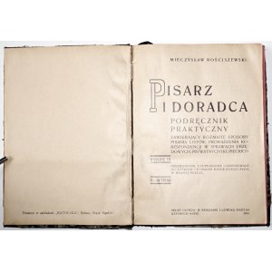 Rościszewski M., PISARZ I DORADCA PODRĘCZNIK PRAKTYCZNY 1930