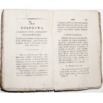 ROCZNIK TOWARZYSTWA NAUKOWEGO, 1826 [szachy, matematyka, Śląsk, rozbiór wodyGarycki B., Mieroszewski S., Chróściński W.,