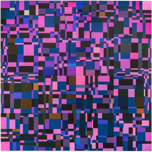 Jan PAMULA b. 1944, Field of discrete color changes, 2019