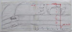 Film pod strasznym tytułem - plonek Chobołt - layout animacji proj. Leszek Gałysz [ca 1992]