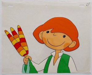 Jacek lub Placek z marchewkami O dwóch takich co ukradli księżyc folia animacyjna proj. Leszek Gałysz [27 / ca 1984]