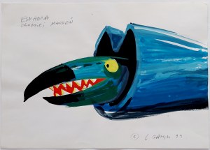 Projekt postaci do filmu Tytus Romek i A'Tomek wśród złodziei marzeń - Eskadra złodziei marzeń - - rysunek proj. Leszek Gałysz [ca 1999]