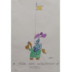 Yazda Yego Królewskiej Mości projekt postaci do niezrealizowanego filmu animowanego proj. Leszek Gałysz [ca 1989]