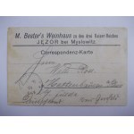 Mysłowice, Sosnowiec, Jęzor, Dreieck der 3 Kaiser, Lithographie, um 1900