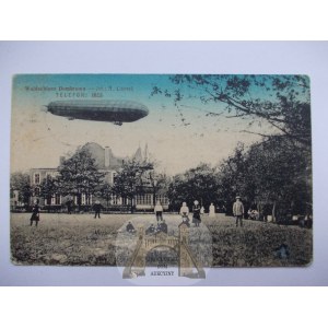 Bytom, Beuthen, Dąbrowa Miejska, sterowiec, Zeppelin, 1916